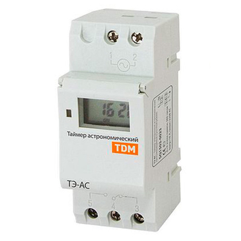 Таймер электронный астрономический ТЭ-АС 16А-DIN TDM SQ1503-0023 - Электрика, НВА - Реле, автоматизация и управление - Таймеры - . Магазин оборудования для автономного и резервного электропитания Ekosolar.ru в Красноярске