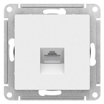 Розетка компьютерная SE AtlasDesign RJ45, белая механизм - Электрика, НВА - Выключатели и розетки - Розетки - . Магазин оборудования для автономного и резервного электропитания Ekosolar.ru в Красноярске