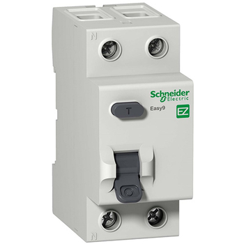 Дифференциальный выключатель Schneider Electric (УЗО) EASY 9 2P 25А 10мА AC 4,5 кА - Электрика, НВА - Модульное оборудование - Дифференциальные автоматы - . Магазин оборудования для автономного и резервного электропитания Ekosolar.ru в Красноярске