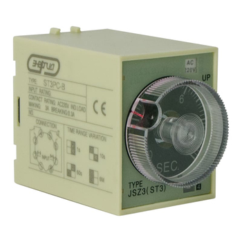 Реле времени 220V ST3PC-B (0.1-1s/10s/60s/6 min) Энергия - Электрика, НВА - Реле, автоматизация и управление - Реле времени - . Магазин оборудования для автономного и резервного электропитания Ekosolar.ru в Красноярске