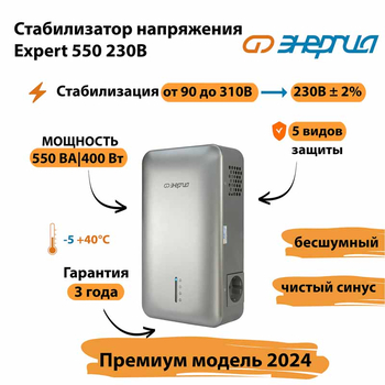 Инверторный cтабилизатор напряжения Энергия Expert 550 230В - Стабилизаторы напряжения - Инверторные - . Магазин оборудования для автономного и резервного электропитания Ekosolar.ru в Красноярске