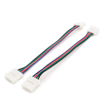 Комплект коннекторов Apeyron Electrics 09-12 (2 клипсы с проводами) для RGB-светодиодной ленты 12В IP20 10 мм - Светильники - Cветодиодные ленты - . Магазин оборудования для автономного и резервного электропитания Ekosolar.ru в Красноярске