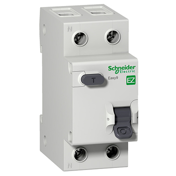 Дифференциальный автоматический выключатель Schneider Electric EASY 9 1P+N 32А 30мА C AC 4,5 кА - Электрика, НВА - Модульное оборудование - Дифференциальные автоматы - . Магазин оборудования для автономного и резервного электропитания Ekosolar.ru в Красноярске
