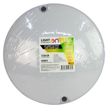 Банник LT-LBWP-06-IP65-18W-6500К LED круглый - Светильники - Для ЖКХ - . Магазин оборудования для автономного и резервного электропитания Ekosolar.ru в Красноярске