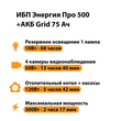 ИБП для котла Энергия Про 500 + Аккумулятор Grid 75 Ah 12 v (300Вт - 137мин) - ИБП и АКБ - ИБП для котлов - . Магазин оборудования для автономного и резервного электропитания Ekosolar.ru в Красноярске
